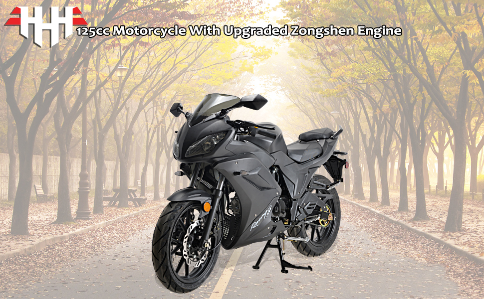 Amazon.com: HHH 125cc Motorcycle with Manual Transmission Gas